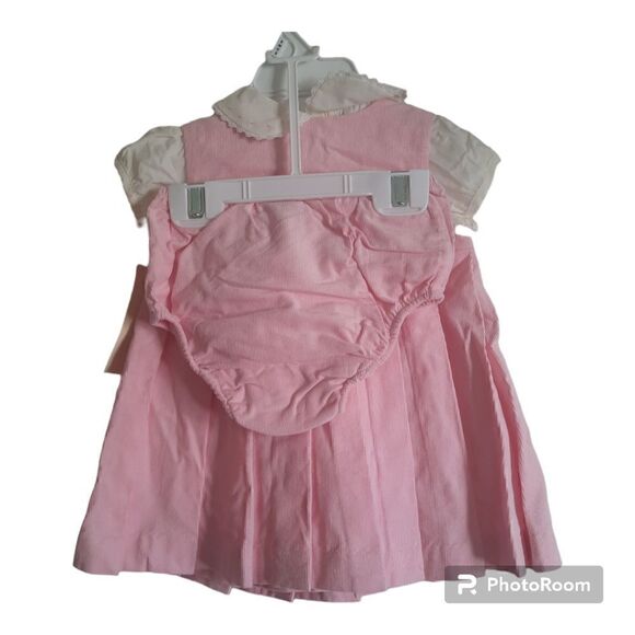 Ralph Lauren 3piece Set Faux Wrap Dress 6mon - Picture 5 of 5